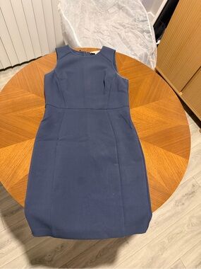 loft button down pocket flare dress Button Collar Dresses
